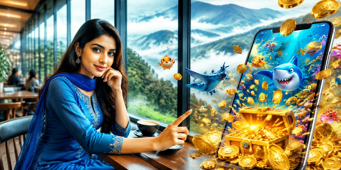 বান্দরবানে মোবাইল গেমিং উপভোগ করছেন একজন ব্যবহারকারী
